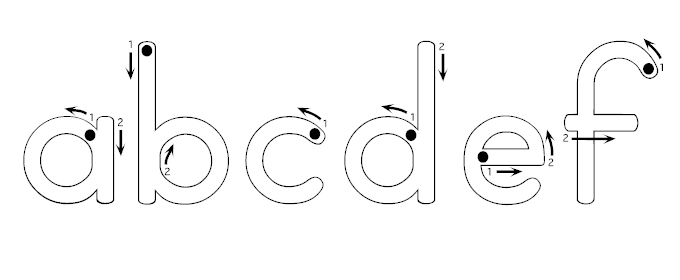 Bat and Ball D Outline Numbered
