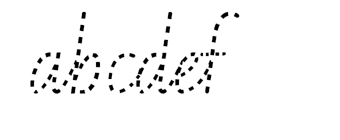 Foundation Cursive Dots