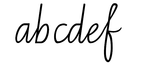 Foundation Cursive Looped
