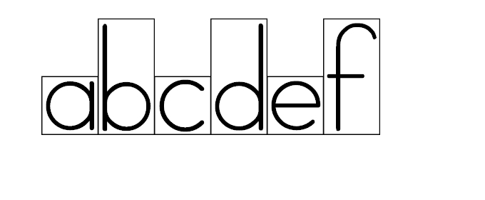 Letters in Boxes