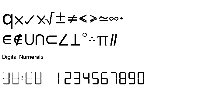 Mathematical Symbols