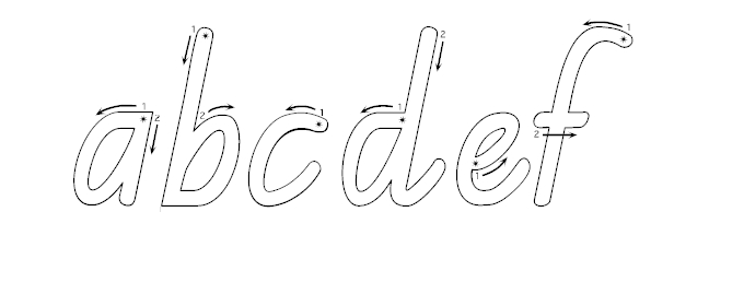 QLD Beginners Outline Numbered