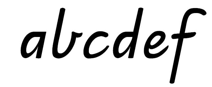 Vic Print Script Bold
